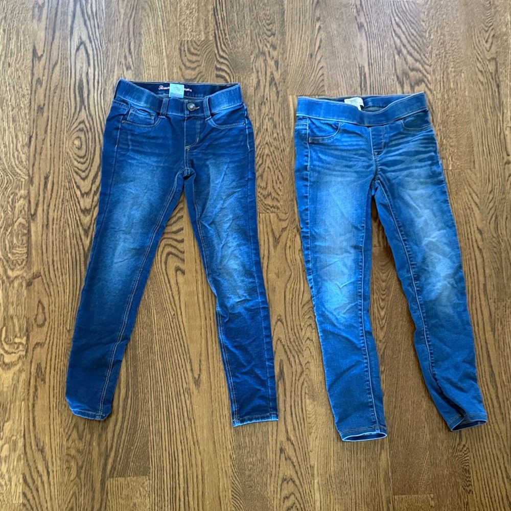 Tommy Bahama and SO Girls size 7/8 Dark and Light Blue Skinny Jeans